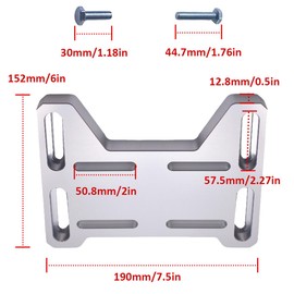 AKSGKGQ Adjustable Mini Bike Mounting Plate Adapter Bracket for 79cc 97cc 100cc Coleman CT100U CC100X Baja DoodleBug DB30 Motovox MBX10 MBX11 for Predator 212cc Tecumseh 4 Stroke Engine Parts