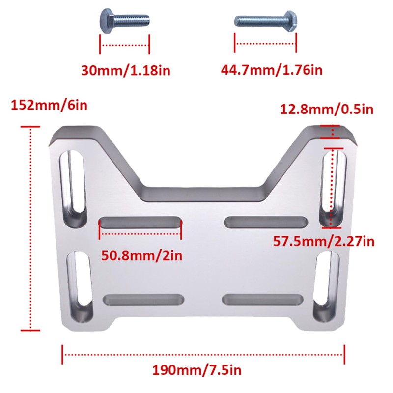 AKSGKGQ Adjustable Mini Bike Mounting Plate Adapter Bracket for 79cc