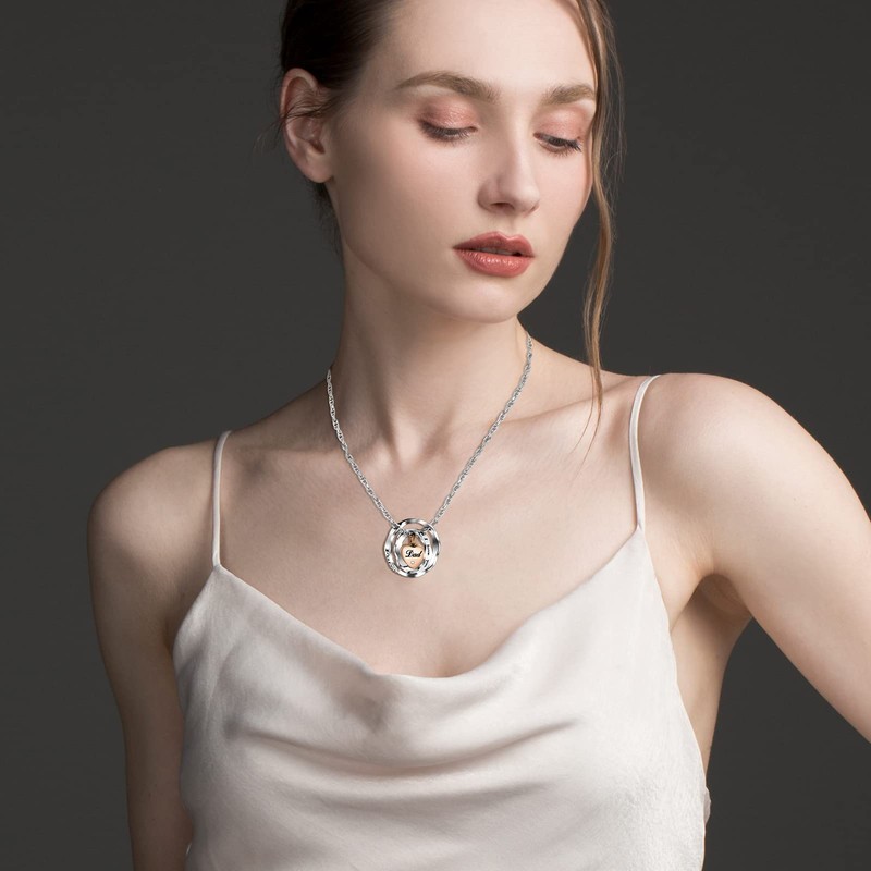SOITIS Urn Necklace for Ashes Dad Stainless Steel Cremation Necklace