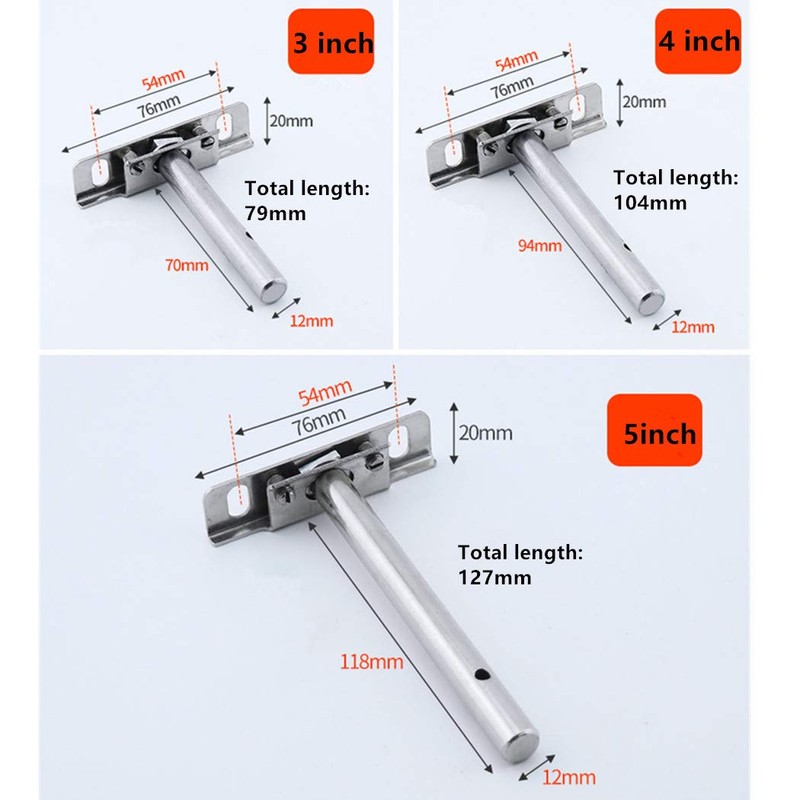 4" Concealed Shelf Floating Support Invisible Brackets, Blind Mount for