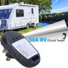 30A RV Circuit Analyzer Portable Power Tester Receptacle with LED