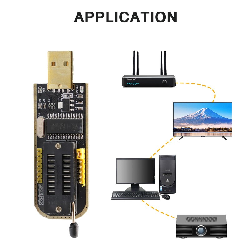 APKLVSR SOIC8 SOP8 Test Clip for EEPROM 25CXX / 24CXX,