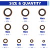 78 PCS 10 Sizes Copper Metric Bonded Seal Dowty Washer,