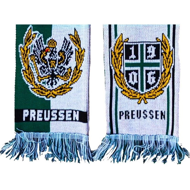 Generisch Prussia Scarf Skyline/Tradition Since 1906 (Knitted Scarf), blue, black,