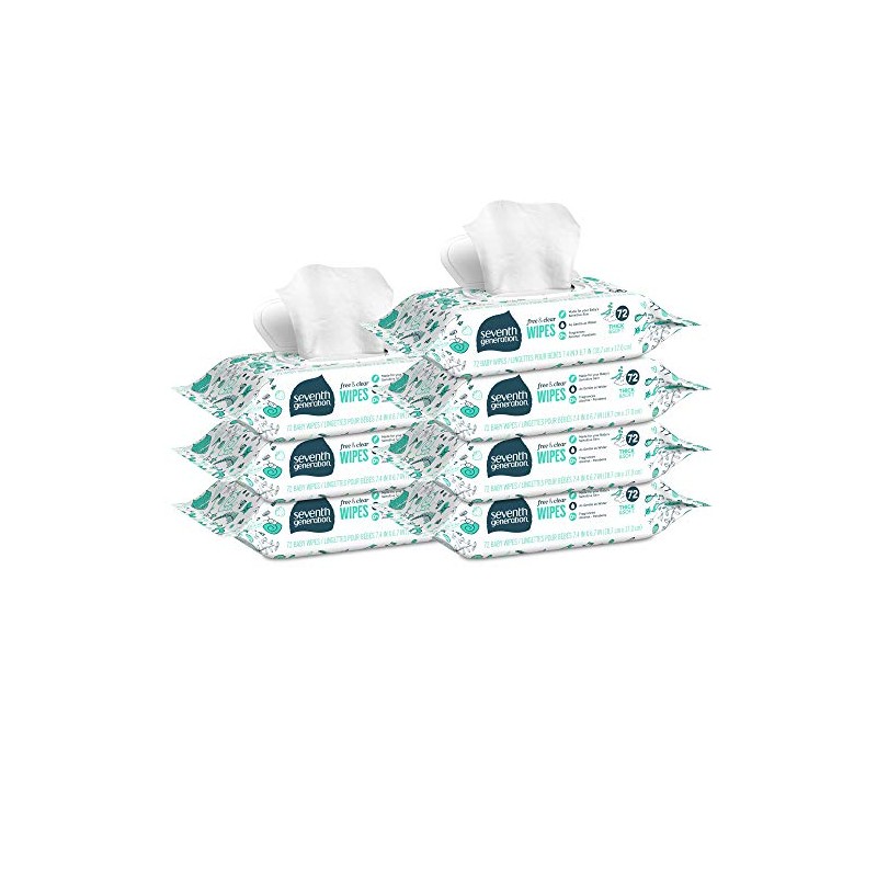 Seventh Generation Seventh Generation Baby Wipes with Snap Seal Sensitive