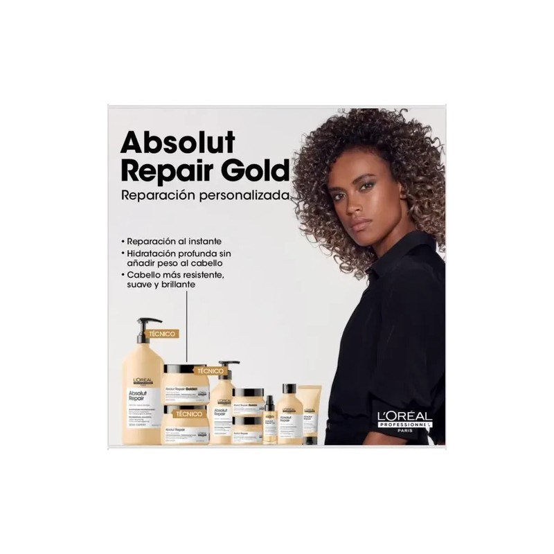 Mascarilla L'Oréal Professionnel Serie Expert Absolut Repair Golden Reparación de