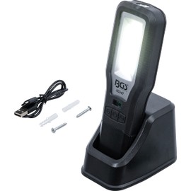 BGS 85347 COB LED Work Light Foldable with Charging Station