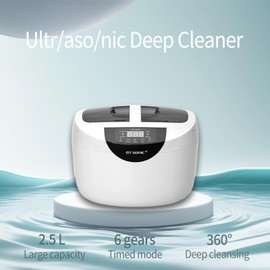 Ul/tra/sonic Cleaner 2.5L, Portable Sonic Cleaning Machine with Timer & Degas, for Jewelry, Eyeglasses, Watches & Small Parts