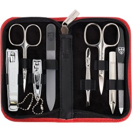 3 Swords Germany – brand quality 8 piece manicure pedicure grooming kit set