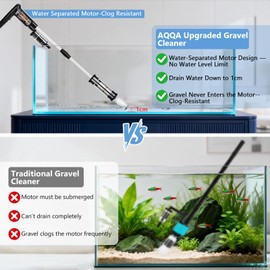 Upgraded DC 18W Electric Aquarium Vacuum Gravel Cleaner