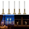 4 Pack Solar Flameless Candles Light Solar Powered Flickering Candle