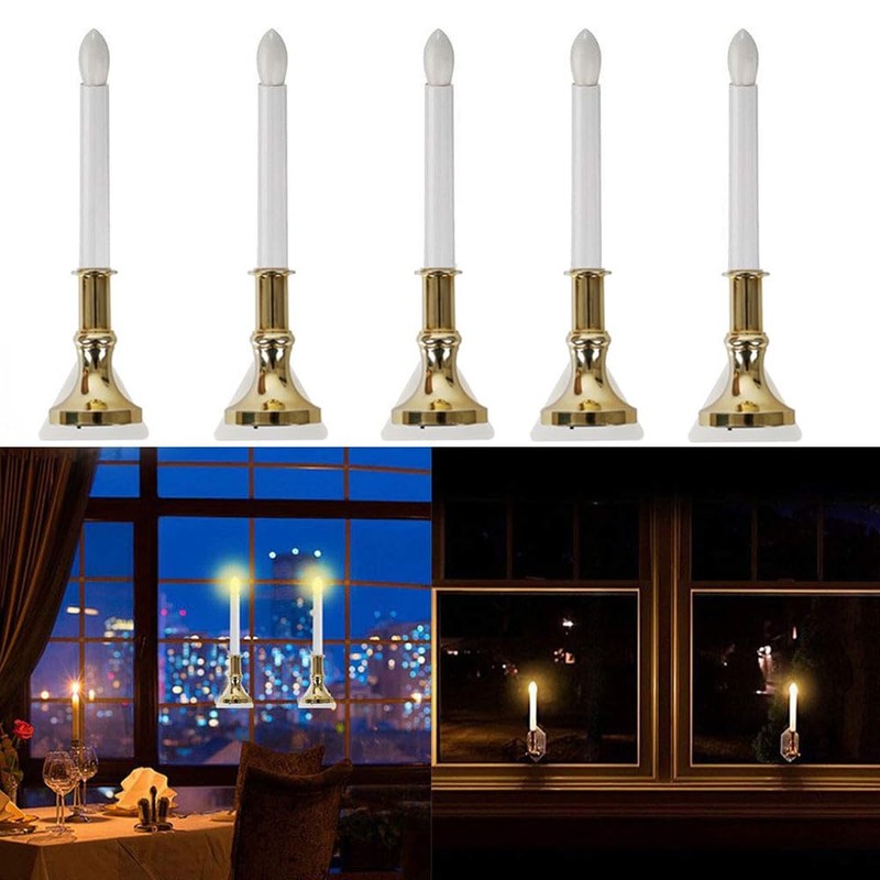 4 Pack Solar Flameless Candles Light Solar Powered Flickering Candle