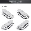 MroMax 4Pcs Suitcase Lock Hasp 2.44" x 1.3" (LxW) Modern