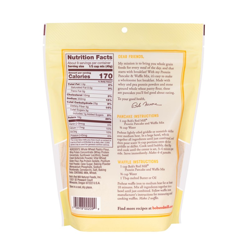 Bob's Red Mill Protein Pancake, 14oz (Pack of 4) -