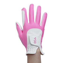 MIC 39 GOLF FIT39 Gloves, Unisex, MGF-220N, Right Hand Worn (Left Handed), Pink/White, S Size