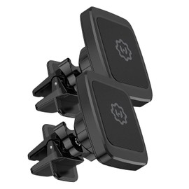 WixGear Magnetic Phone Car Mount, [2 Pack] Air Vent Car Phone Mount Holder, Phone Holder for Car with Twist-Lock Base, Compatible with All Smartphones