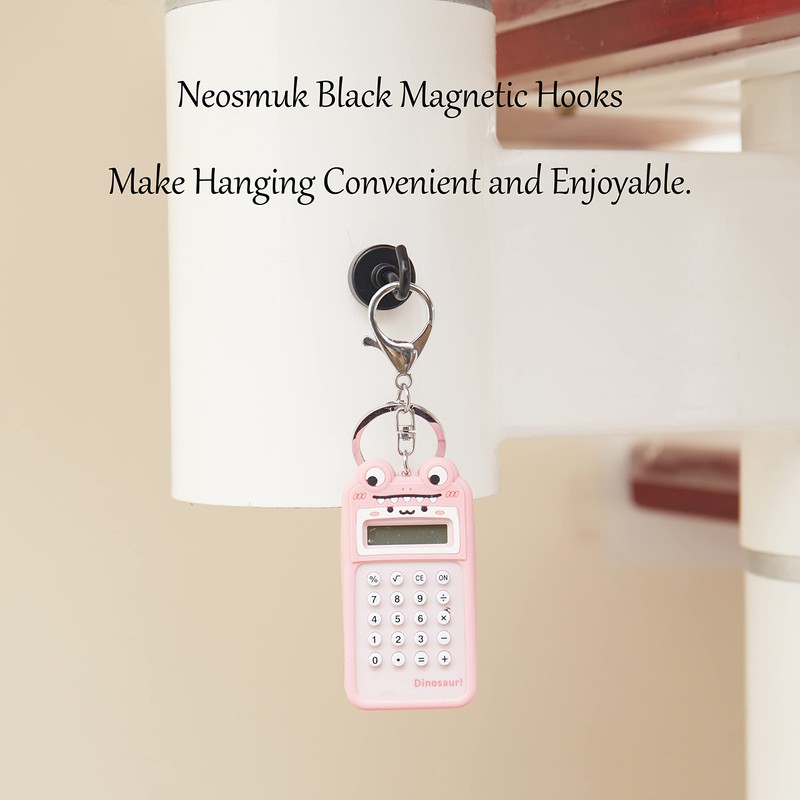 Neosmuk Black Magnetic Hooks, 20 kg High Performance Earth Magnets