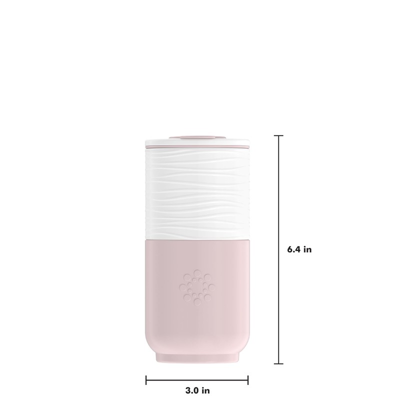 LIFEFACTORY 12oz Ceramic Tumbler, Desert Rose