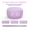 Buffbee Sound Machine & Alarm Clock 2-in-1, 0-100% Clock Face