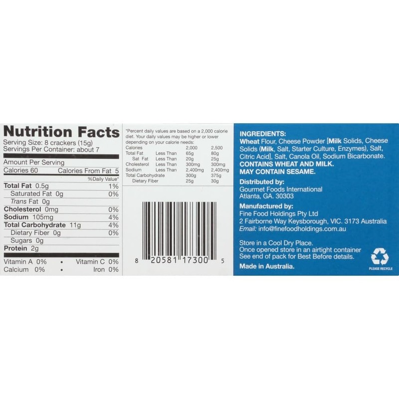 2s Company, Original Wafer Crackers, 3.5 oz. (6 pack)