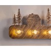 TOCHIC Rustic Bathroom Light Fixtures, 4 Lights Farmhouse Bathroom Vanity