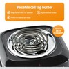 Toastmaster Single Burner with Coil Top, Black