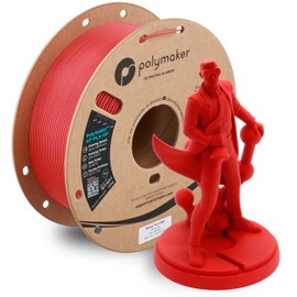 Polymaker HT-PLA-GF Filament 1.75mm Power Tool Red, High Temp PLA for 3D Printing, Heat Resistant to 150°C, Easy to Print, Easy to Anneal, Works with Most FDM Printers, 1kg Spool