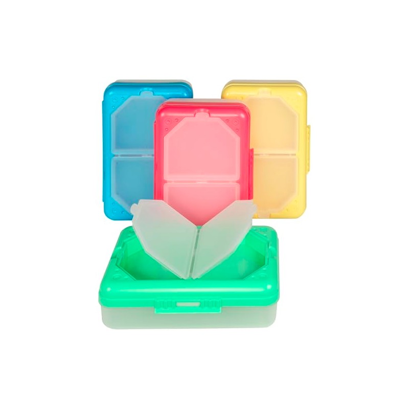 C-Line Poly 3-Compartment Storage Box with Snap Lid, 1 Storage