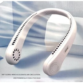Deals Tragbarer Nackenventilator leise Fan USB Wiederaufladbare Kopfhörer Ventilator 3 Geschwindigkeiten tragbarer Ventilator