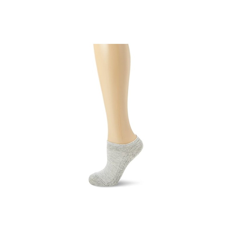 POMPEA Women's Cotton Ankle Socks, (Grigio Melange 1350), 2/5 Pack