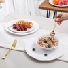 ZAROCRUS White Melamine Dinnerware Set, 18 Pcs Lightweight and Unbreakable