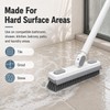 180° Rotating Gap Cleaning Tool with V-Shaped Bristles and Squeegee