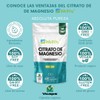 Wellthy Citrato de Magnesio Premium 120 Cápsulas 400mg. 100% Natural,