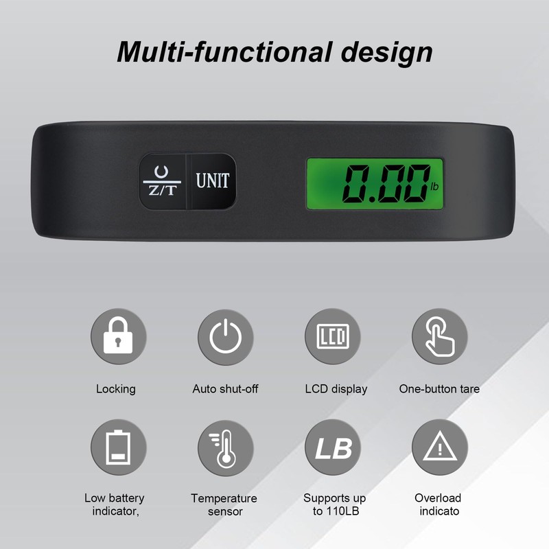 2-Pack Travel Digital Luggage Scale - Portable Luggage Scale -Luggage