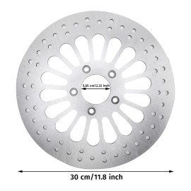 motor_dream2024 11.8" 1pc Front & 1ps Rear Brake Rotors Super Spoke for Harley Touring 2008-2013