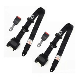ZHX Cinturón De Seguridad De 3 Puntos Universal Retráctil 2pzs