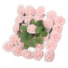 25pcs Artificial Roses Light Pink Fake Bulks Box for DIY