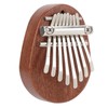 8 Tone Kalimba Thumb Piano C Key Mini Portable Mahogany