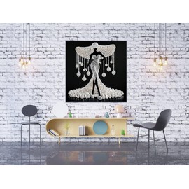 GXGLLPZBY 5D Goddess Diamond Painting Kits for Beginners, DIY Elegant Goddess Diamond Art Kits for Adult, Suitability Full Round Diamond Dot Gem Art Kits, Home Wall Decoration 13.78x13.78 Inches