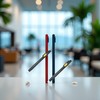 Dwuww 2Pcs Black Pen Tailors Chalk Pencil Sewing Fabric Markers,