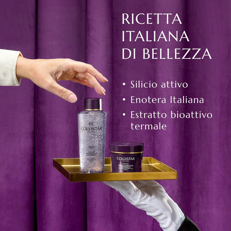 Collistar Unica Essenza Viso Uniformante con Microperle, Rende la Pelle