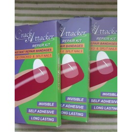 Crack Attacker Nail Bandages Box Kit X3 broken nail repair