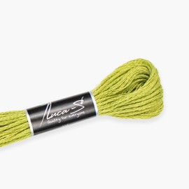 Premium Embroidery Thread Luca-S, 100% Giza Cotton, Oeko TEX Certified Stranded Cotton - 275 / DMC 471 / Anchor 843