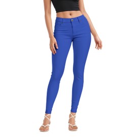 Hybrid & Company Women's Butt Lift Stretch Denim Jeans P37383SK Cobalt BLU 11