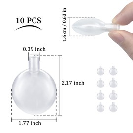 WishLotus Replacement Squeakers for Dog Toys, 45mm Toy Noise Maker Plush Toy Repair Reed Insert Airbag Replacement for Dog Cat Toy Repair Round(Large 10pcs)