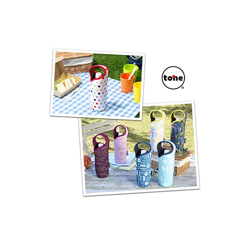 Tone TC-01 Neoprene Bottle Cover, Dot White, 16.9 fl oz