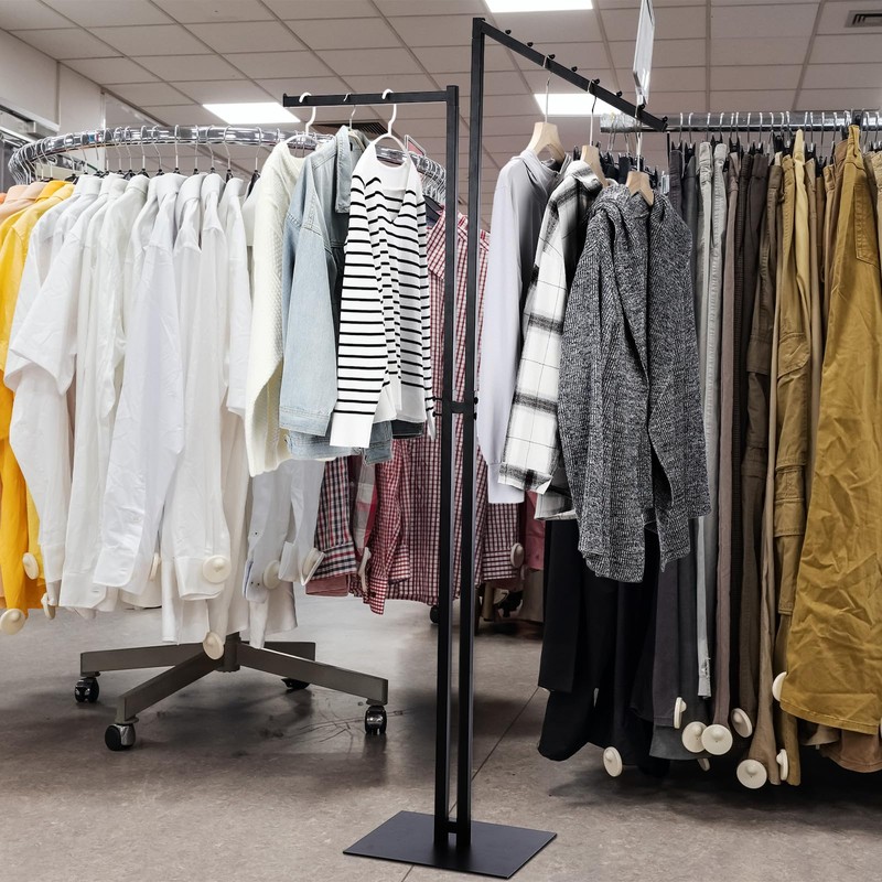 Ripeng 2 Way Clothing Rack with Straight and Slant Arms