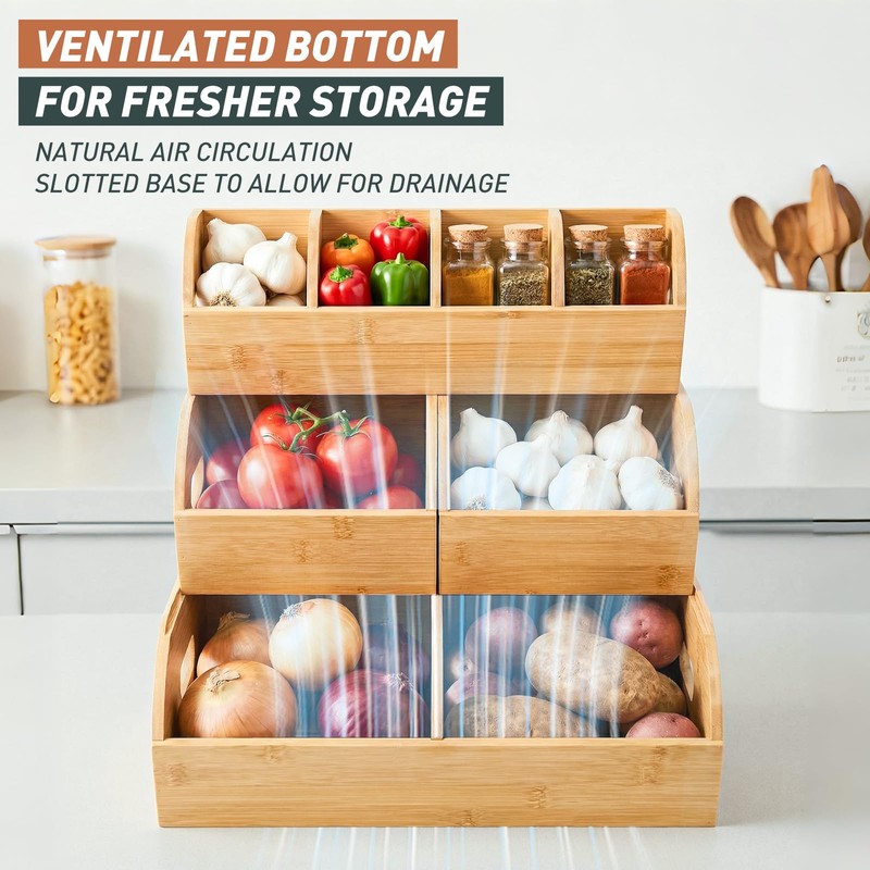 Onion Storage, Potato Storage, Potato and Onion Storage Bin, 3