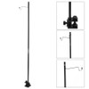 Black Portable Aluminum Alloy Folding Light Bracket Stand Outdoor Camping