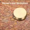 2 Pcs Pocket Compass for Navigation Compass, Waterproof Metal Luminous